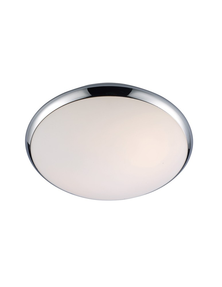 Hermetic plafonds - ITALUX Kreo Plafon E27 1x60W IP44 Chrome/White 5005-S - product kolory-swiatla.pl 1