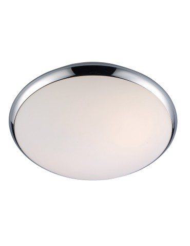 ITALUX Kreo Plafon E27 2x60W IP44 Chrome/White 5005-L