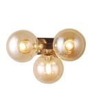 Wall lamps spheres - ITALUX Marbelio Wall lamp G9 3x28W Gold/Conyony WL-6161-3 GO+CO - product 2