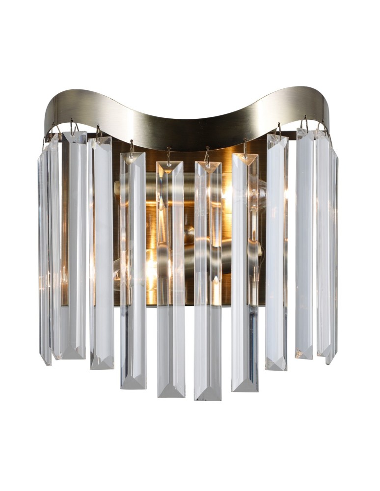 Glamour wall lamps - ITALUX Sabriga Wall lamp E14 2x40W Brown WL-44544-2 - product kolory-swiatla.pl 2