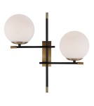 Wall lamps - ITALUX Stelia Wall lamp E14 2x5W Black/Brown WL-43660-2 - product 2