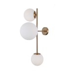 Wall lamps spheres - ITALUX Vailante Wall lamp E27+E14 3x5W Brass WL-31221-3-HBR - product 2