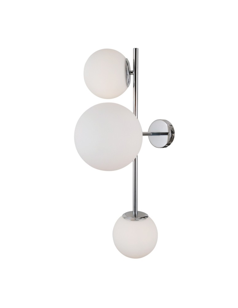 Wall lamps spheres - ITALUX Vailante Wall lamp E27+E14 3x5W Chrome WL-31221-3B-CH - product kolory-swiatla.pl 2