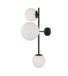 Wall lamps spheres - ITALUX Vailante Wall lamp E27+E14 3x5W Black WL-31221-3A-SBL - product 2