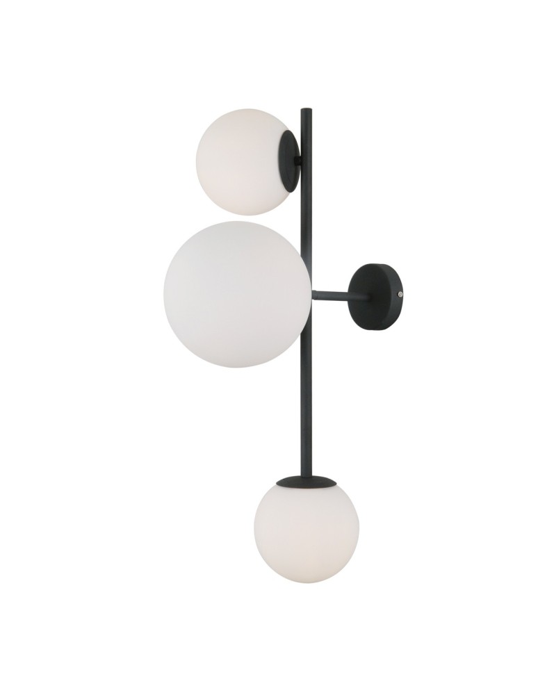Wall lamps spheres - ITALUX Vailante Wall lamp E27+E14 3x5W Black WL-31221-3A-SBL - product kolory-swiatla.pl 2
