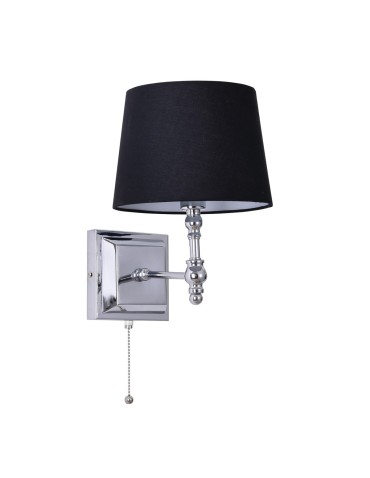 ITALUX Luno Wall lamp E27 1x40W Chrome/Black WL-2021-1 - product 2