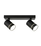 Spotlight ceiling lamps - ITALUX Selma LED integrated spotlight 10W 4000K 640lm Black SPL-31983-2B-BK. - product 2