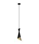 Pendant lamps - ITALUX Malia Pendant E27 1x40W Black/Gold PND-85949-1 BK+GD - product 2