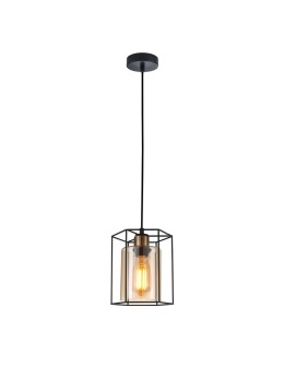 ITALUX Kalula Wisząca E27 1x40W Czarny PND-78901-1-BK+AMB - produkt 2