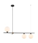 Pendant lamps spheres - ITALUX Barletta Pendant G9 3x25W Brown/Black PND-76540-3-BK - product 2