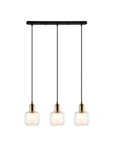 ITALUX Lamezia Pendant E27 3x40W Brown/Black PND-67594-3-BRO+CL - product 2