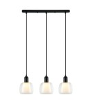 Pendant lamps on a strip - ITALUX Lamezia Pendant E27 3x40W Black PND-67594-3-BK+CL - product 2