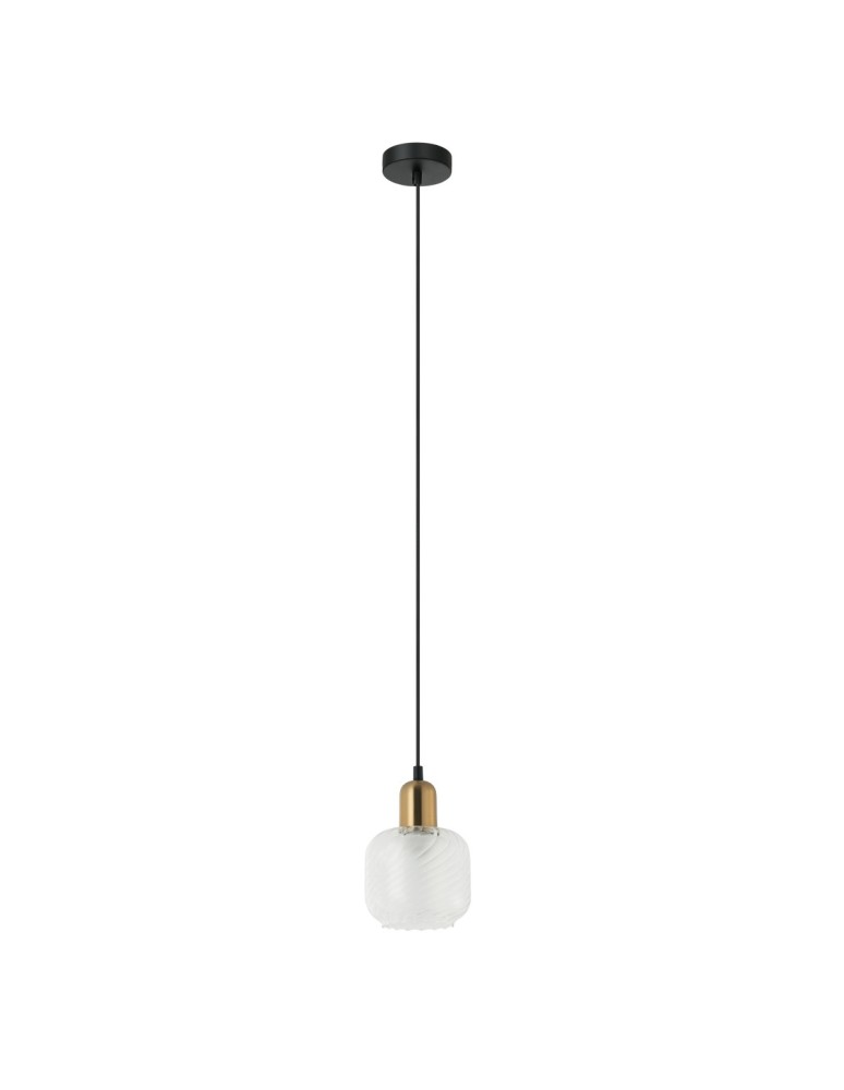 Pendant lamps - ITALUX Lamezia Pendant E27 1x40W Brown/Black PND-67594-1-BRO+CL - product kolory-swiatla.pl 2