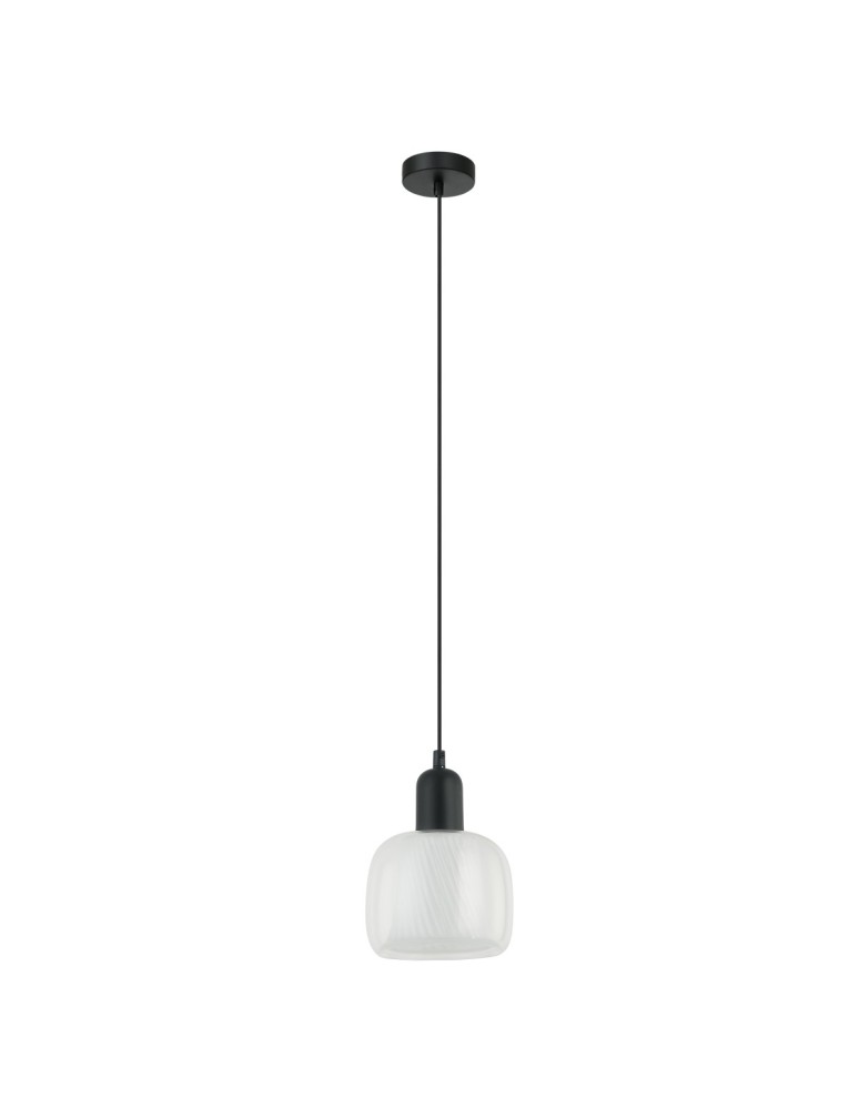 Pendant lamps - ITALUX Lamezia Pendant E27 1x40W Black PND-67594-1-BK+CL - product kolory-swiatla.pl 2