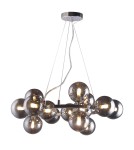 Pendant lamps spheres - ITALUX Marbelio Pendant G9 15x28W Chrome/Smoke PND-6161-15 CH+SM - product 2