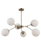Pendant lamps spheres - ITALUX Annes Pendant E14 6x5W Brown PND-56980-6C - product 2