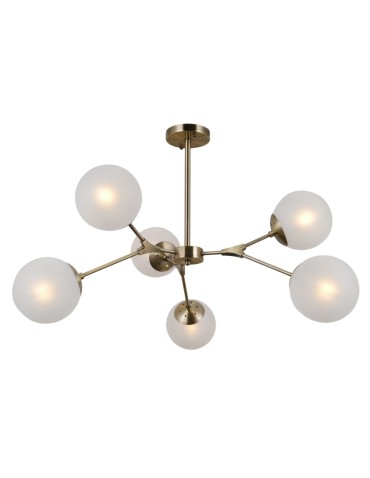 ITALUX Annes Pendant E14 6x5W Brown PND-56980-6B - product 2