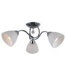 Retro ceiling lamps - ITALUX Lugano Ceiling E27 3x40W Chrome/White PND-5643-3 - product 2