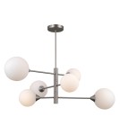 Pendant lamps spheres - ITALUX Evora Pendant G9 6x5W Nickel PND-55342-6-SN - product 1