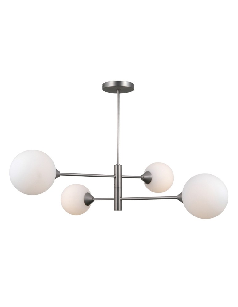 Pendant lamps spheres - ITALUX Evora Pendant G9 4x5W Nickel PND-55342-4-SN - product kolory-swiatla.pl 1