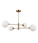 Pendant lamps spheres - ITALUX Evora Pendant G9 4x5W Brass PND-55342-4-HB - product 1
