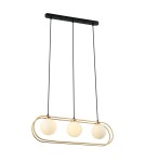 Pendant lamps spheres - ITALUX Grosetta Pendant G9 3x25W Gold/Black PND-53423-3-GD. - product 2