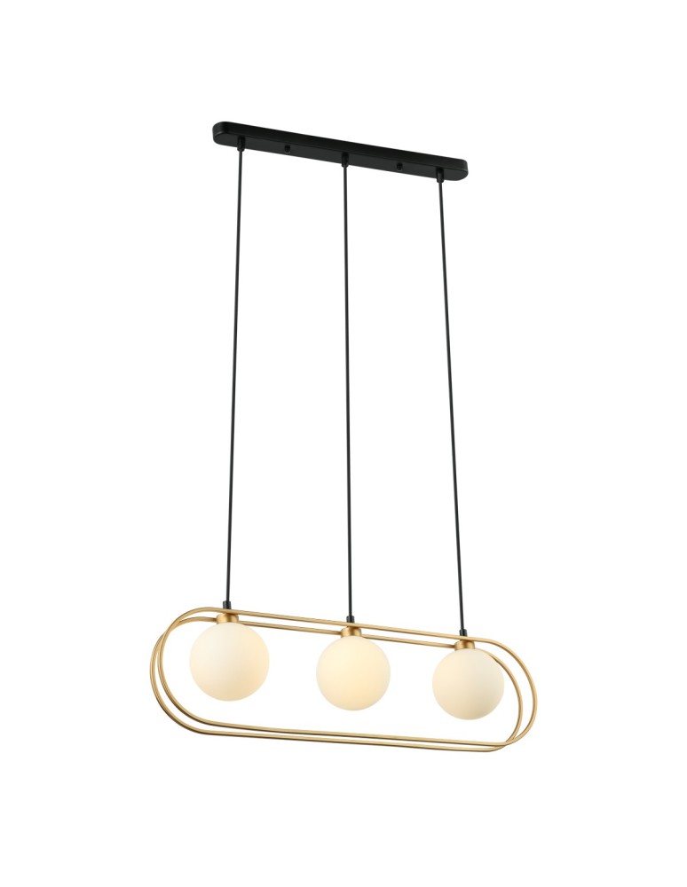 Pendant lamps spheres - ITALUX Grosetta Pendant G9 3x25W Gold/Black PND-53423-3-GD. - product kolory-swiatla.pl 2