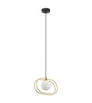 Pendant lamps spheres - ITALUX Grosetta Pendant G9 1x25W Gold/Black PND-53423-1-GD - product 2
