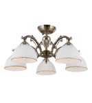Retro ceiling lamps - ITALUX Feneza Plafon E27 5x40W Brown PND-5122-5 - product 2