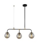 Pendant lamps - ITALUX Valpena Pendant E14 3x5W Black/Brown PND-48882-3 - product 1