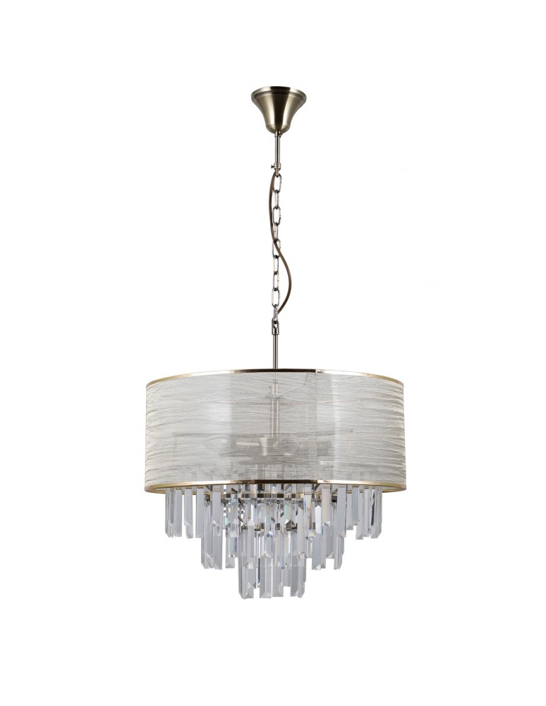 Glamour chandeliers - ITALUX Torreia Pendant E14 8x40W Brass PND-45660-8 - product kolory-swiatla.pl 2
