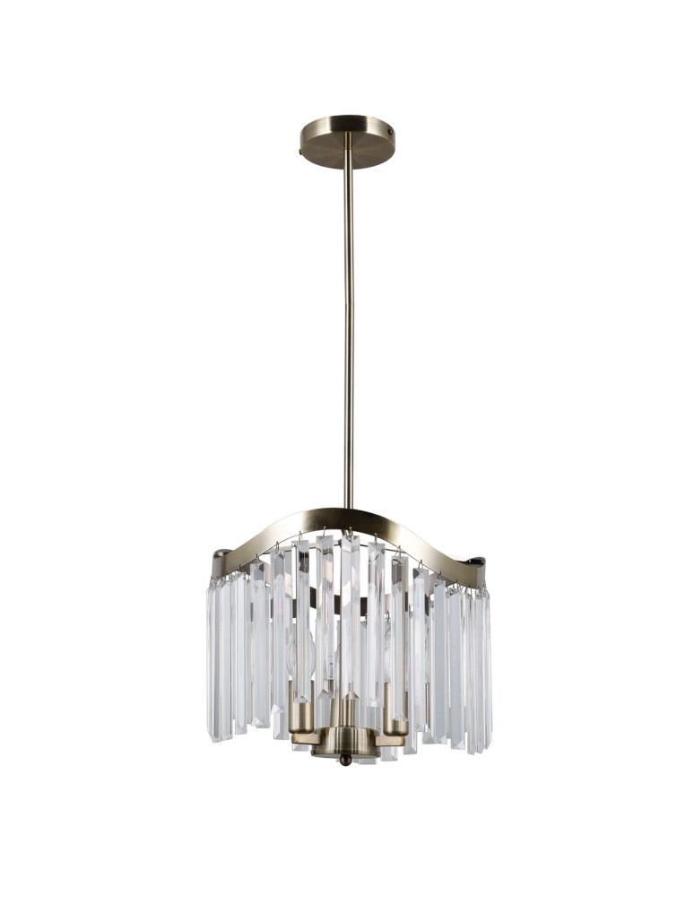 Glamour chandeliers - ITALUX Sabriga Pendant E14 3x40W Brown PND-44544-3 - product kolory-swiatla.pl 2