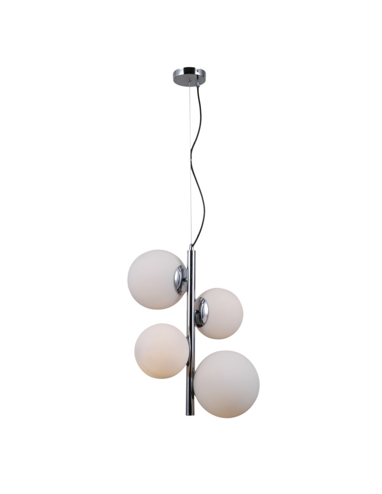 Pendant lamps - ITALUX Riga Pendant E27+E14 2x5W Chrome PND-44213-4B-CH - product kolory-swiatla.pl 2