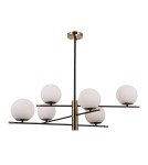 Pendant lamps spheres - ITALUX Stelia Pendant E14 6x5W Black/Brown PND-43660-6 - product 2