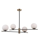 Pendant lamps spheres - ITALUX Stelia Pendant E14 4x5W Black/Brown PND-43660-4 - product 2