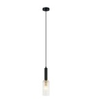 Lampy wiszące - ITALUX Perola Wisząca E14 1x40W Czarny/Złoty PND-43363-1 BK+BR - produkt 2