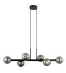 Pendant lamps - ITALUX Olbia Pendant G9 6x25W Black PND-38679-6-BK+SG - product 2