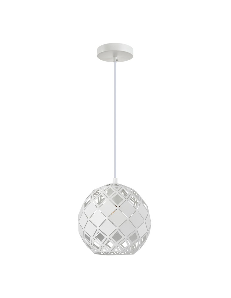 Pendant lamps - ITALUX Paulela Pendant E27 1x40W White PND-34221-1S-WH - product kolory-swiatla.pl 2