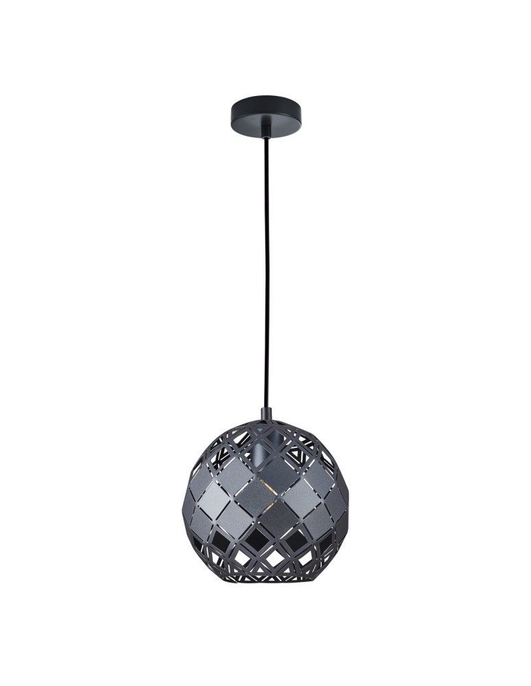 Pendant lamps - ITALUX Paulela Pendant E27 1x40W Black PND-34221-1S-BK - product kolory-swiatla.pl 2