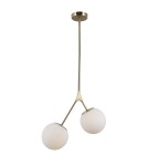 Pendant lamps spheres - ITALUX Caserta Pendant E14 2x5W Brown PND-33245-2 - product 2