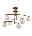 Lampy wiszące - ITALUX Senai Wisząca G9 6x5W Mosiądz PND-31322-6-HB - produkt 2