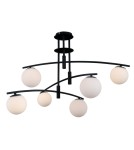 Lampy wiszące - ITALUX Senai Wisząca G9 6x5W Czarny PND-31322-6A-SB - produkt 2