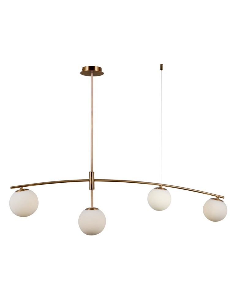 Lampy wiszące - ITALUX Senai Wisząca G9 4x5W Mosiądz PND-31322-4-HB - produkt kolory-swiatla.pl 2