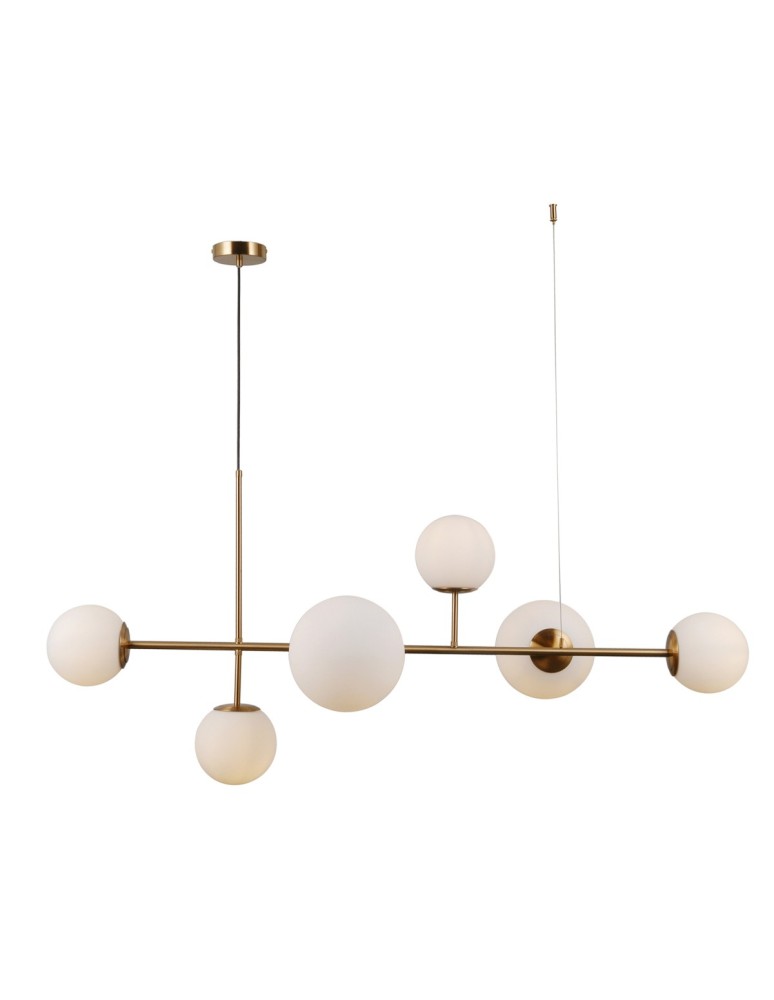 Pendant lamps - ITALUX Vailante Pendant E27+E14 6x5W Brass PND-31221-6-HBR - product kolory-swiatla.pl 2
