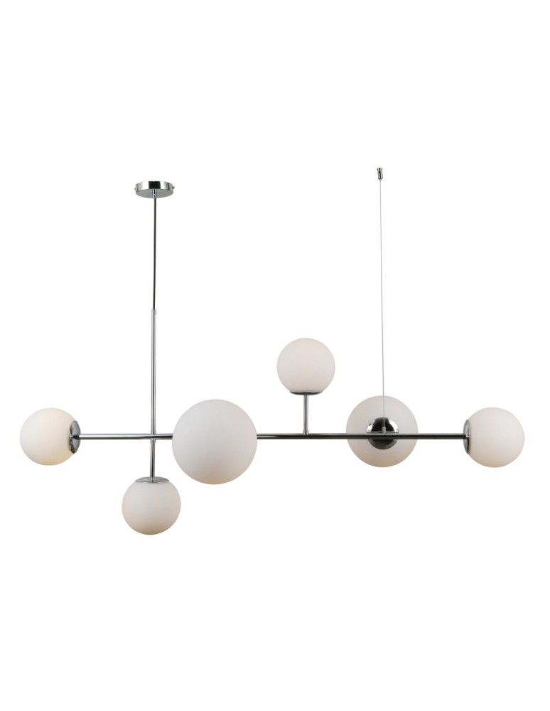 Pendant lamps - ITALUX Vailante Pendant E27+E14 6x5W Chrome PND-31221-6B-CH - product kolory-swiatla.pl 2