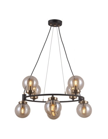 ITALUX Galvez Pendant E14 8x5W Black/Brown PND-28622-8A - product 2