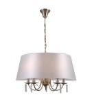 Hampton style pendant lamps - ITALUX Solana Pendant E14 5x40W Brown PND-28366-5A - product 2