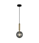 Pendant lamps - ITALUX Ravena Pendant E27 LED integrated 1x5W Brass/Smoke PND-2324-1 BRO+SG - product 2