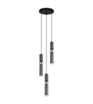 Pendant lamps - ITALUX Isidora Pendant GU10 3x25W Black/Grey/Chrome PND-14290-3-GR - product 2