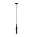 Loft pendant lamps - ITALUX Isidora Pendant GU10 1x25W Black/Brown PND-14290-1-BRO-BK - product 2